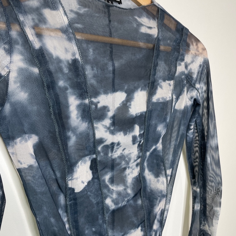 Fashion Nova Sheer Long Sleeve Bodysuit - Picture 3 of 6